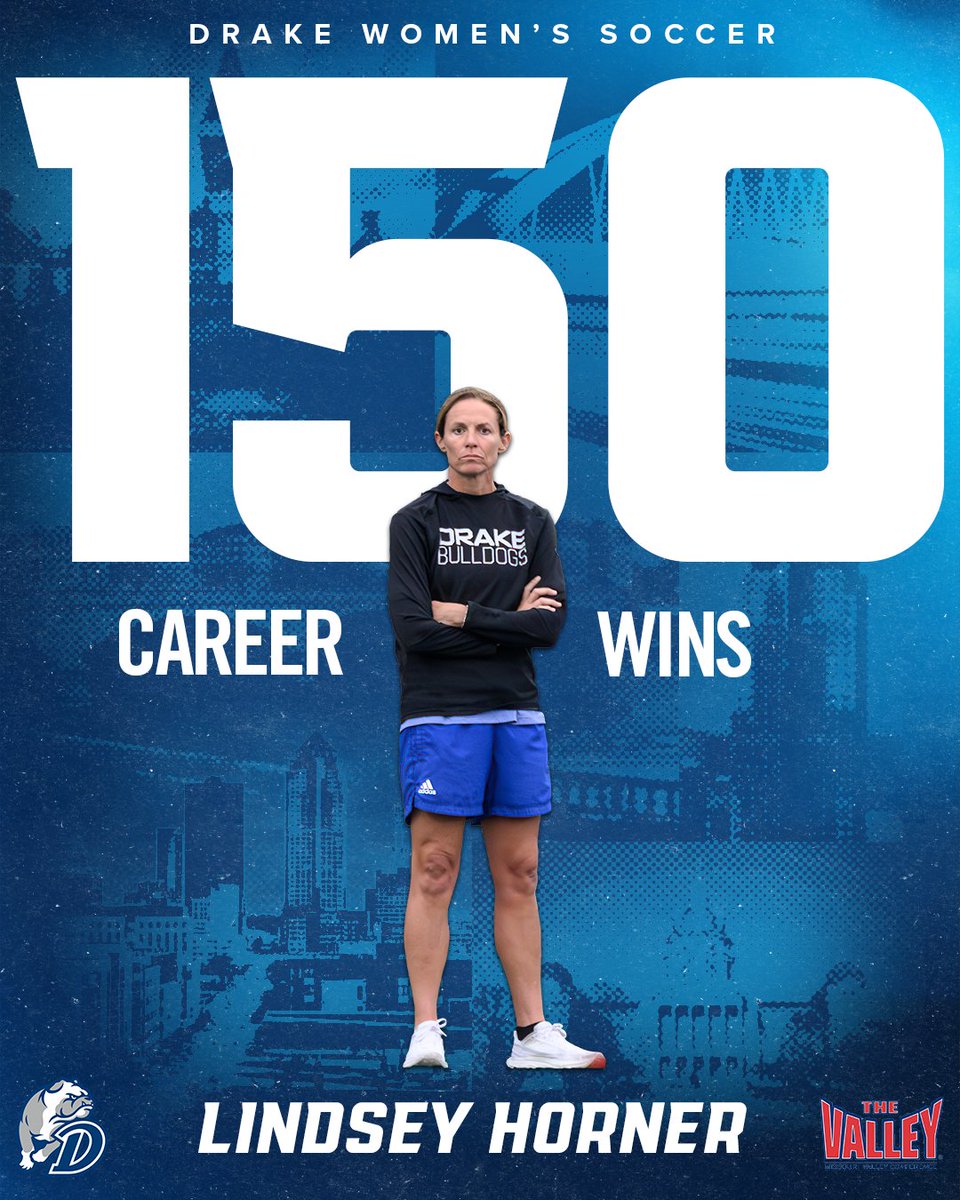 DrakeWSoccer's tweet photo. 1⃣5⃣0⃣ for the Head Dog

Congrats, Coach!!

#DSMHometownTeam https://t.co/WDKc4G4MCo