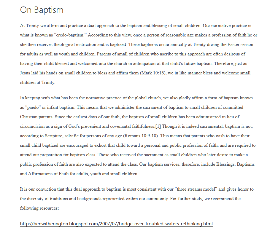 NewLowChurch's tweet photo. @calvinrobinson Dual integrities is orthodoxy in the ACNA, where it's the accepted position. The speaker, Pastor Kris McDaniel, leads the 7th largest congregation in the ACNA. Their whitepapers on baptism, sexuality, and holy orders are  used in many ACNA parishes:
https://t.co/6QE4ile9JA https://t.co/nWa2ZxT7g6