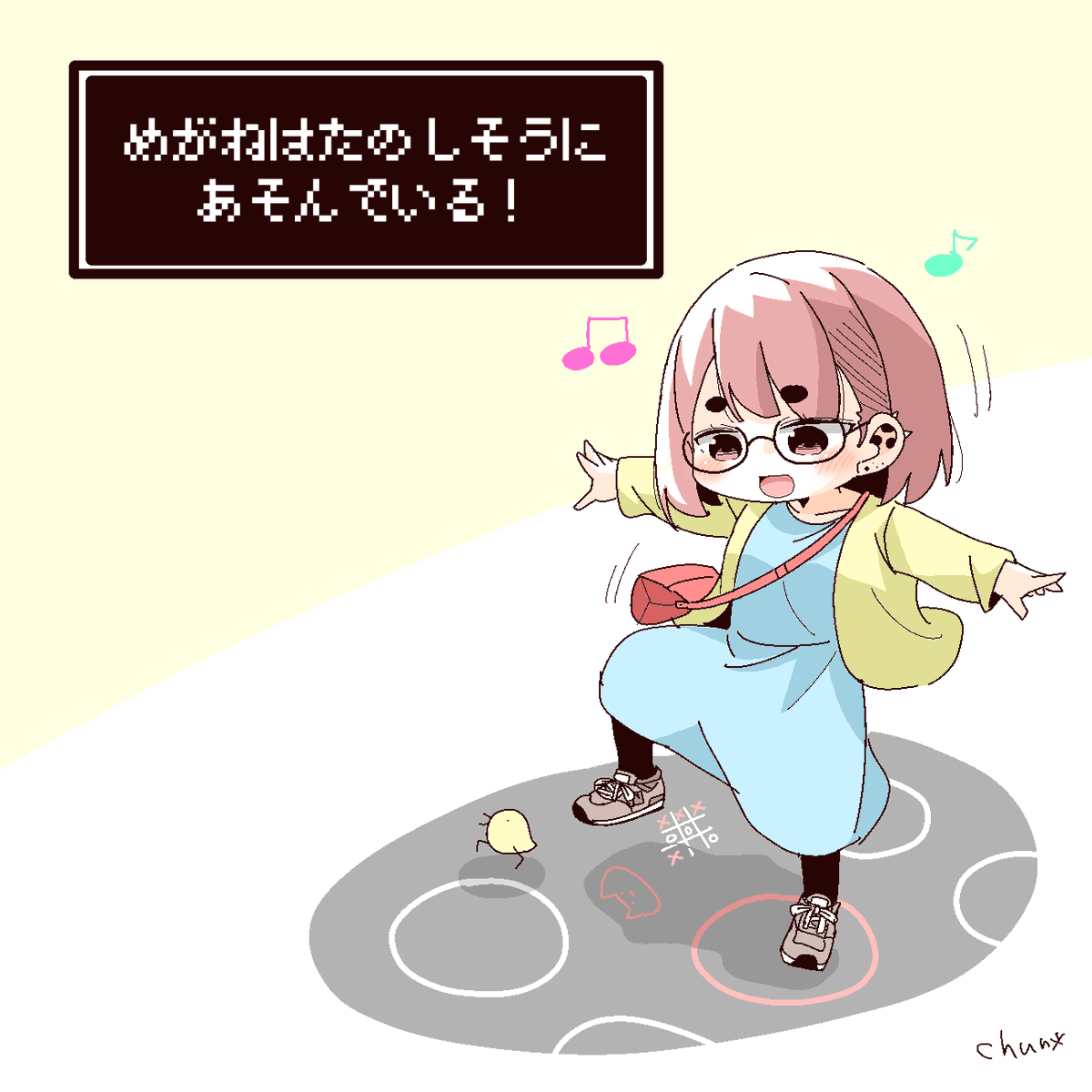 RottedChun's tweet photo. 手癖で30秒あれば描けるこの子もよろしくね https://t.co/0Zcq8jy6m6