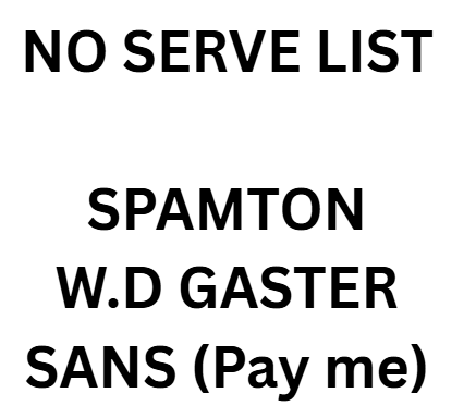 FlamingWaiter's tweet photo. I need to mention the ban list.
More people will be added. https://t.co/ZIrWfoMKnz