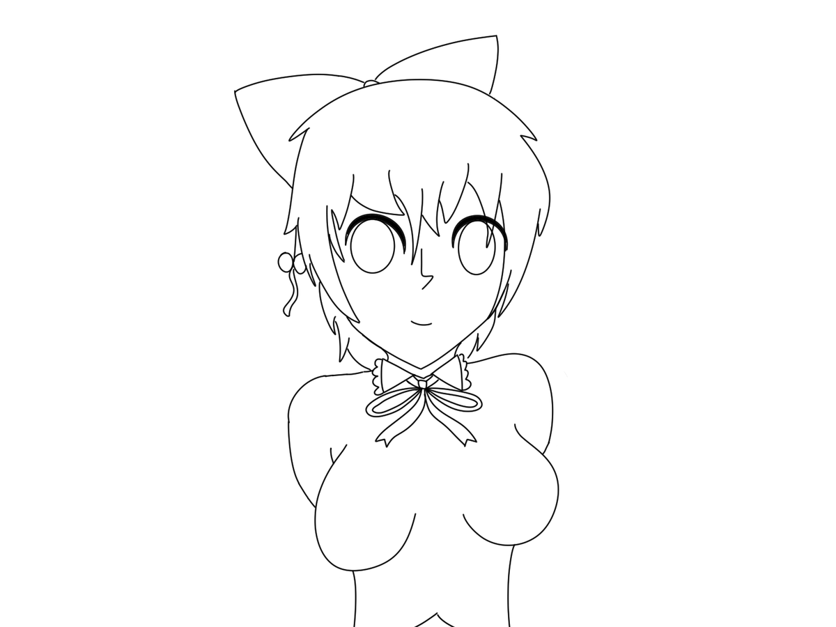 Oni_Is_Here's tweet photo. Daily Rin Satsuki 4: but i actually took some time to draw her a bit https://t.co/az5WL1xRVy