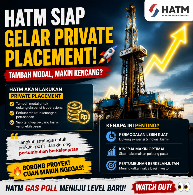 Sai_XMarkets's tweet photo. 🚨 HATM SIAP TAMBAH AMUNISI! 🚢🔥

$HATM berencana private placement hingga 868 juta saham untuk memperkuat modal, termasuk penambahan armada kapal.

Potensi dilusi? Maksimal 9,09% 👀

Tambah modal + tambah kapal = siap gas ekspansi? 🚀

#HATM #Saham #IHSG https://t.co/fvyarT5DKg