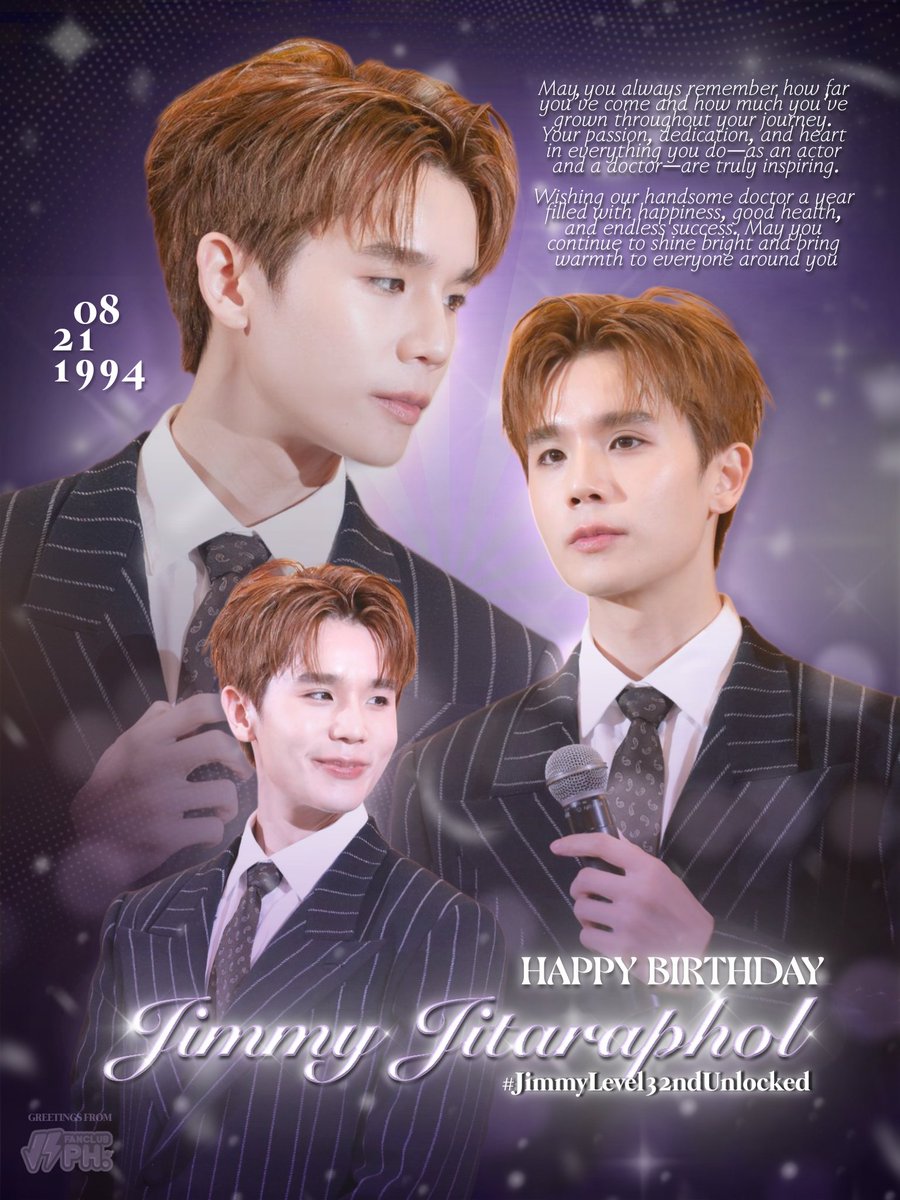 JSFanclubPH's tweet photo. Happy Birthday Jimmy! ✨

Thank you for inspiring us with your dedication as both an artist and a doctor. May this year bring you good health, genuine peace, and time to recharge at your own comfortable pace.🩺✨

#JimmyLevel32ndUnlocked #jimmyyjp #Tiny
@jimmyyjp_ https://t.co/53WljffTY9