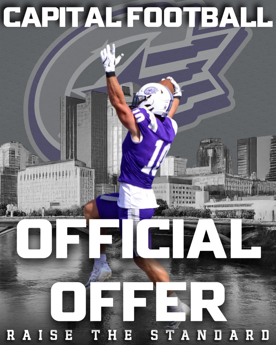 IamCam2_'s tweet photo. I’d like to thank @Coachcalexander and the @CapitalU_FB for the opportunity to play at the next level Thank you! AGTG https://t.co/n79CEpo7MJ