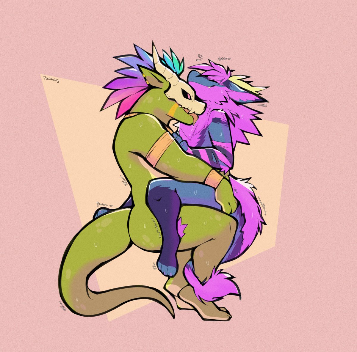 Drakiar1's tweet photo. Stopped by the Witch Doctor's room to see if he had any special items. Turns out he had more than just items he wanted to show me~

More awesome art from @snow_kun. Always a pleasure to get something from them ^^ https://t.co/LiqQYYqykK