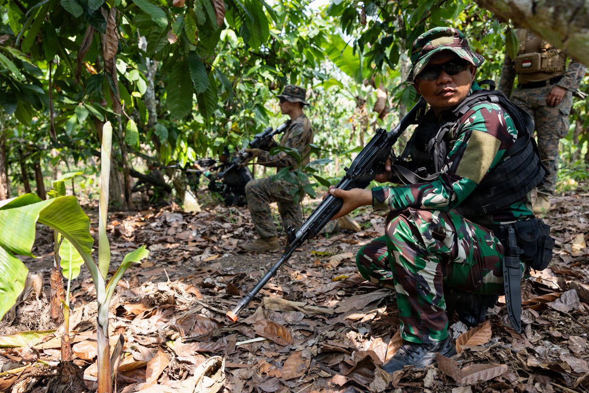 USPACOM's tweet photo. Thriving in the wild. 🌿

U.S. Marines assigned to Marine Rotational Force – Darwin participate in a jungle survival exchange to sharpen fieldcraft techniques and enhance expeditionary readiness in austere environments.

📍Australia
📸 Sgt. Kyle Chan

#USPACOM #USMC #MRFD #JungleSurvival