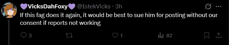 SacrificialScar's tweet photo. hi this is a reminder that ren supporters truely do use slurs over things they posted on a public website that anyone can see https://t.co/nk5tf1pDxG