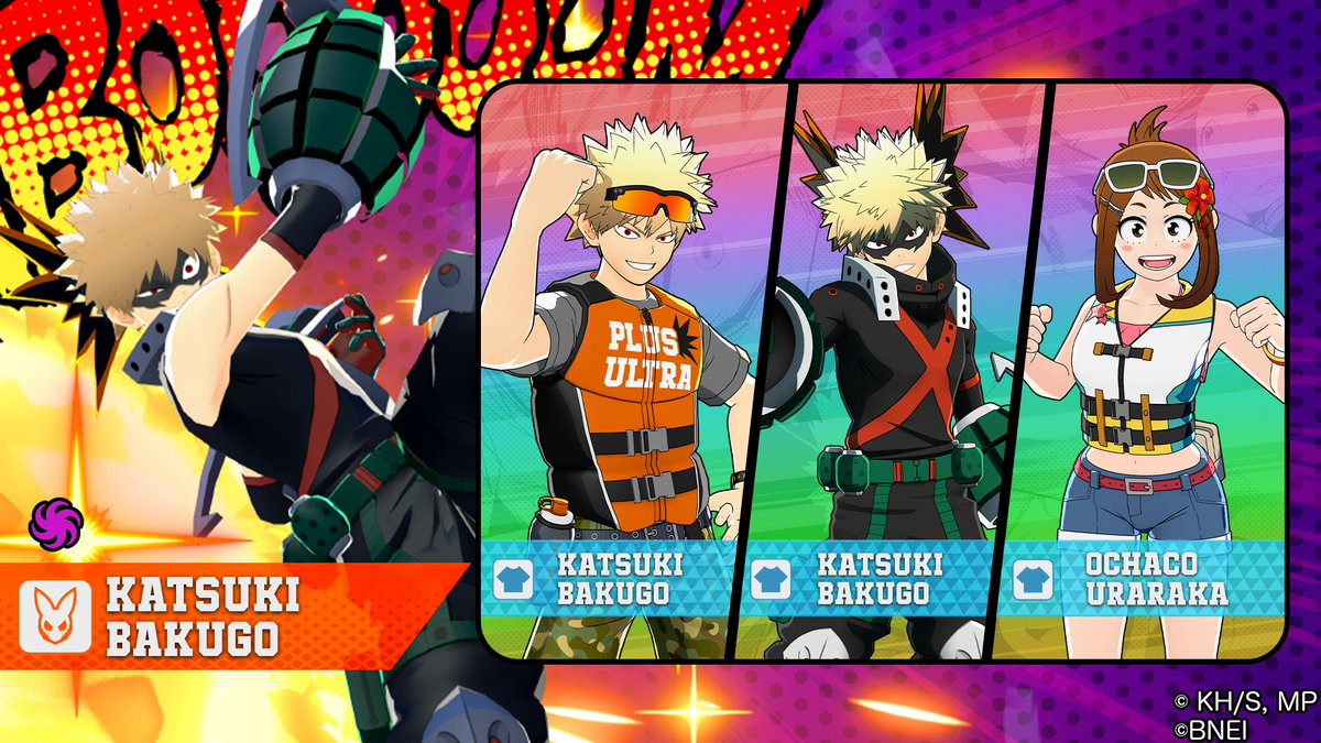 heroaca_ur's tweet photo. ／
 「キャラクターガシャ：オルタナティブ(S18) 爆豪」開催！
＼

「爆豪勝己【クラスター】」と
下記のPURコスチュームがピックアップ中！

「爆豪勝己」サマーレジャー
「爆豪勝己」ヒーローコスチューム冬ver.
「麗日お茶子」サマーレジャー

#ヒロアカUR https://t.co/TH9inyM4C1