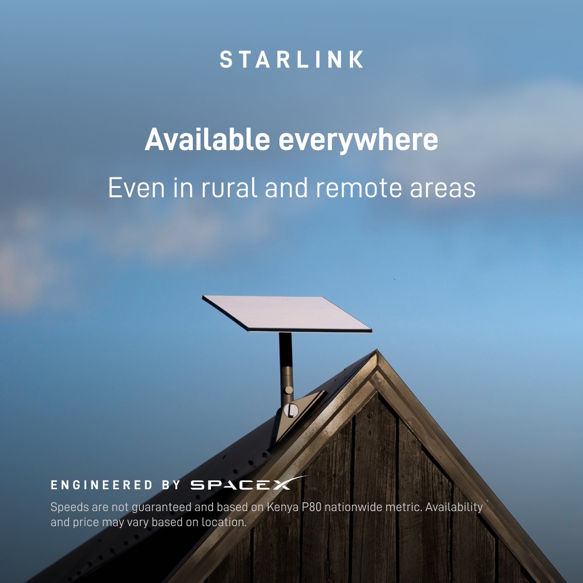 Starlink's tweet photo. Get fast, reliable home internet for seamless streaming, working from home, gaming, and more across multiple devices.

Order online in minutes.