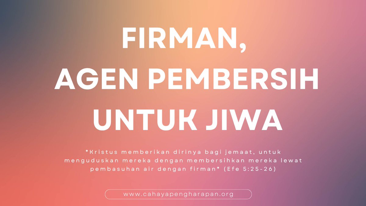 C_P_Ministries's tweet photo. #firman #dosa #jiwa #pagii #air #murni #kasih #efesus  #Kristus #jemaat #kudus https://t.co/txuQu1HLdY