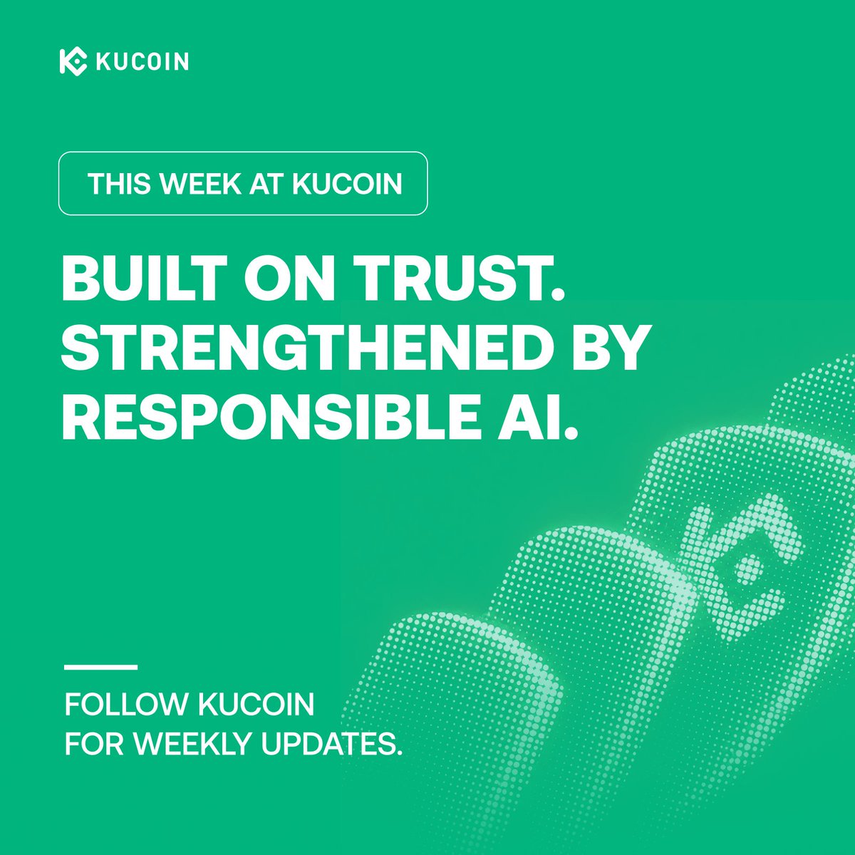 kucoincom's tweet photo. 📰 KuBrief | Weekly PR Round-Up 

This week’s big headline: KuCoin earns the ISO/IEC 42001 certification—the world’s first standard for Artificial Intelligence Management Systems.

Swipe through for your weekly update on how we’re pairing high-level security with responsible AI governance. 👇

#KuCoin #KuBrief #WeeklyUpdate #AI #Web3