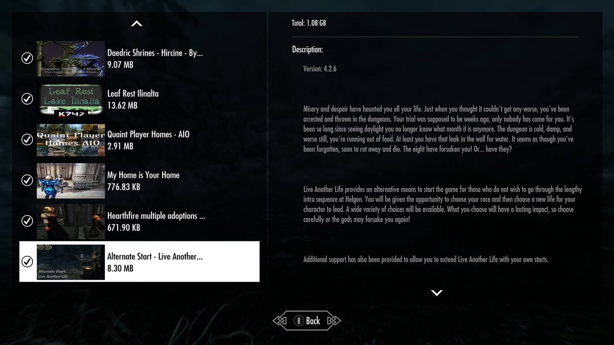 jashykins's tweet photo. Due to #Skryim putting out an update that messed with my load order (I'm on #XboxSeries ). Took an hour to get it back.
So I'm thinking of streaming only Skyrim (no Stardew Valley at all) tonight to make double and triple sure that my load order is okay.
Here is my Load Order: https://t.co/2pvzuTh6kb