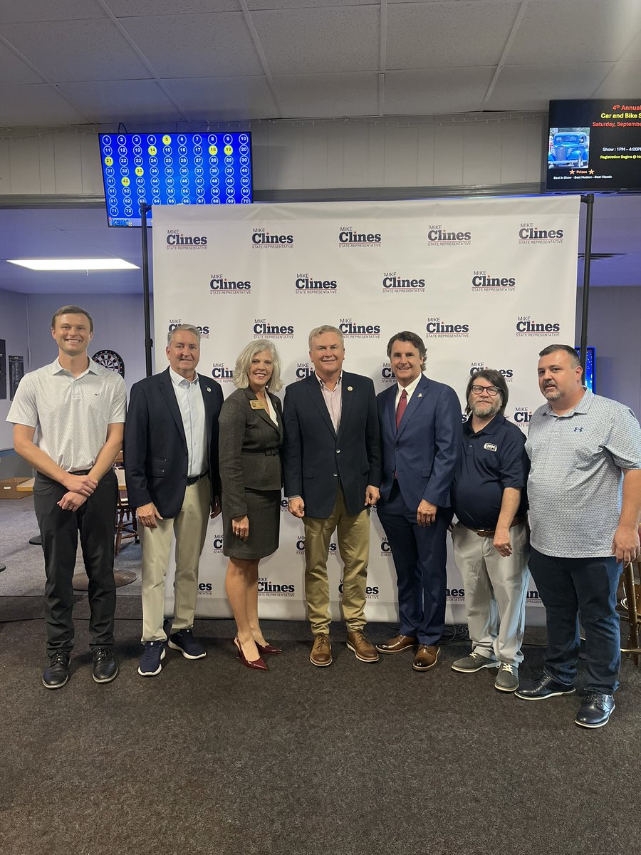 JamesComer's tweet photo. Huge turnout for Mike Clines reelection event in Campbell County. Enjoyed sharing the stage with Leader Rudy and seeing so many great state legislators ready for a partner in Frankfort! https://t.co/obhlmJqi8G