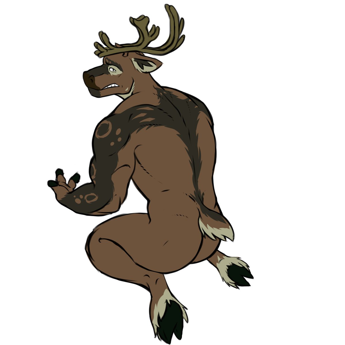 _TheMrWolf_'s tweet photo. Marlo's back if anyone asked 

#furryartwork #oc #reindeer https://t.co/5IKrfM4zob