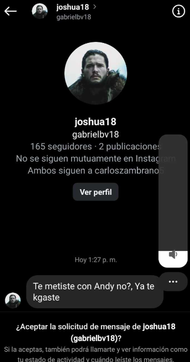 DanielT66678709's tweet photo. @L4tzu @creoquetalvez__ yo si me comunique con la menor extranjera que zein acosó y gracias a ella me dio los parte de su chat con el. ella decia que llegaban mensajes anonimos de gente a que desistiera la denuncia y que borrara el hilo que hizo donde mostraba chats de zein acosando manipulando a su 16 https://t.co/vn4rcnRaqQ