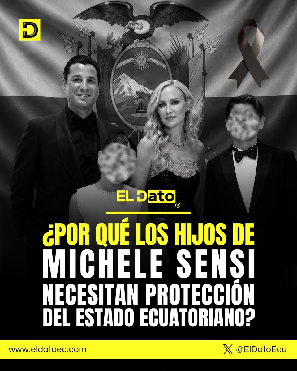 ElDatoEcua's tweet photo. #ElDato 🇪🇨 Para quienes aún se preguntan por qué los hijos de Michele Sensi-Contugi necesitan protección del Estado ecuatoriano, esto es lo que deben saber:

Michele Sensi no perseguía a un partido, investigaba a la Revolución Ciudadana y sus financiamientos. Investigaba por qué Ecuador dejó de ser un país de tránsito y se convirtió en un narcoestado.

Investigaba por qué nos quitaron la Base de Manta, por qué desmantelaron toda la inteligencia del país y por qué abrieron las fronteras sin visa para que entrara quien quisiera.

Investigaba las estructuras criminales desde la raíz: sus orígenes, sus familias, sus economías, sus vínculos con la política. Su trabajo fue clave, con pruebas, para que los capos que hoy aterrorizaban al país fueran extraditados a EE.UU.

Sensi no estaba detrás de un escritorio. Era, junto al presidente Daniel Noboa, quien dirigía el Bloque de Seguridad que le declaró la guerra al narcotráfico.

Y esa guerra tiene un precio. Un precio que nunca deberían pagar sus hijos.

Hoy, esos niños están en riesgo al estar en la orfandad. El deber más básico y humano del Estado ecuatoriano es evitar una represalia. Protegerlos no es un privilegio, es una obligación moral. Porque cuando un hombre arriesga su vida y la de su familia para que el país esté seguro, el país tiene la obligación de cuidar a su familia.