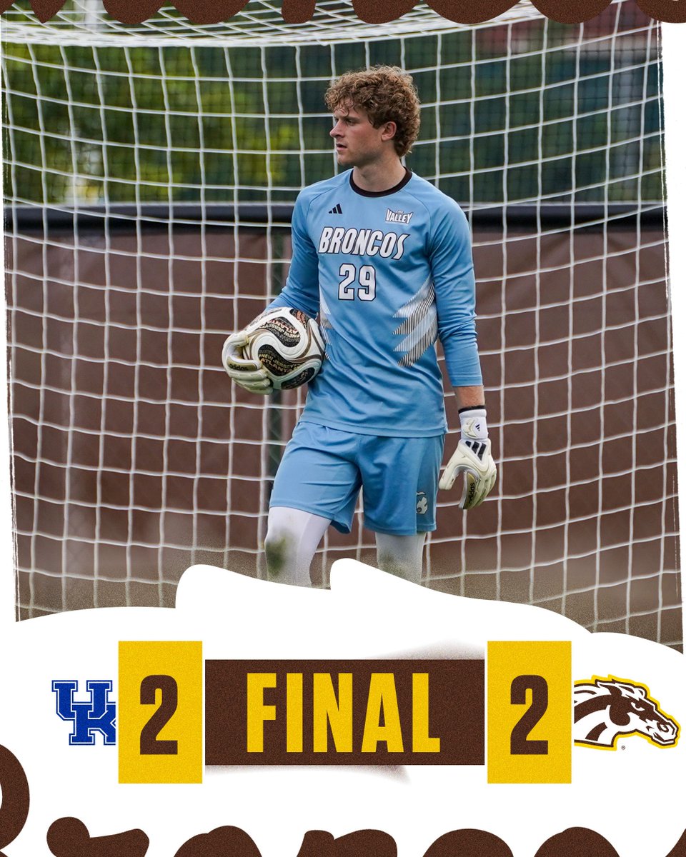 WMUMensSoccer's tweet photo. Earned a result in the season opener ✅ 

#BroncosReign https://t.co/DQrUbNhpXw
