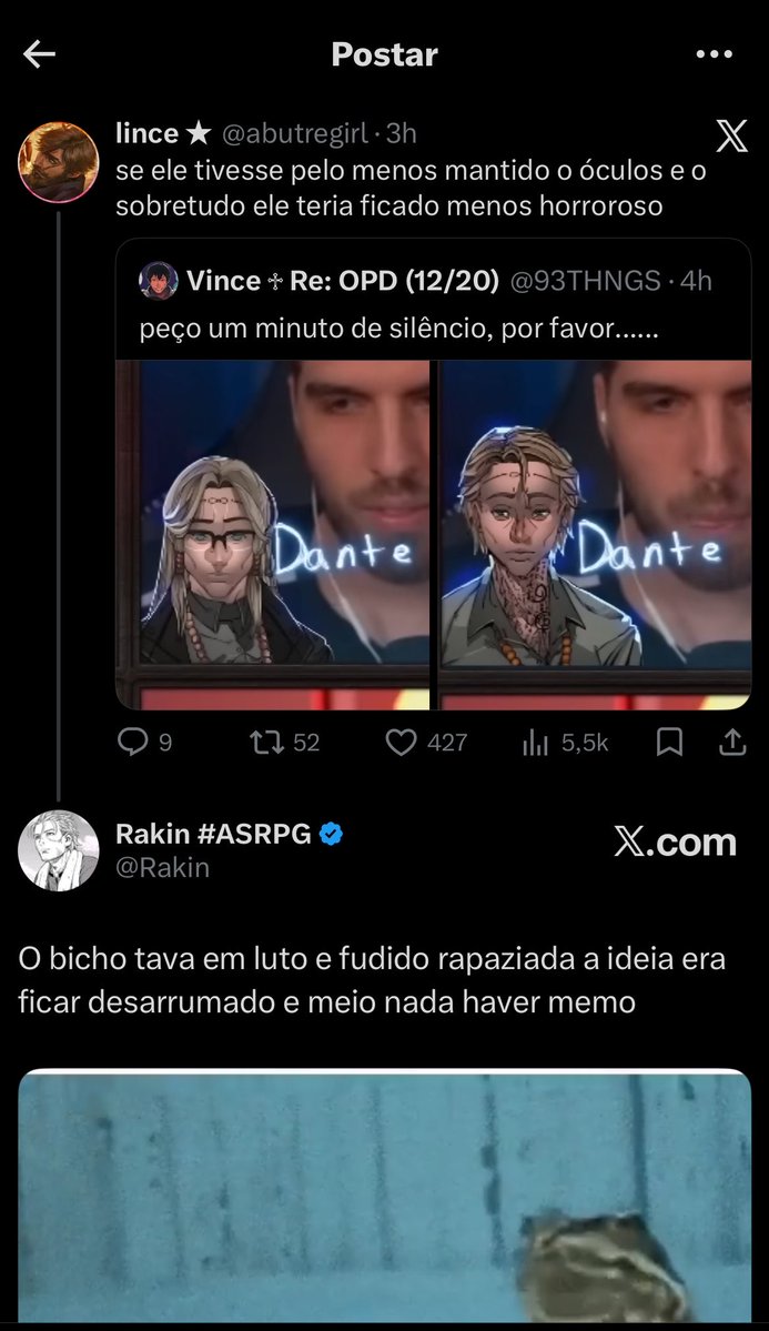 abutregirl's tweet photo. não era pra isso ter acontecido💔💔💔💔💔 HORROROSO É MEU JEITO CARINHOSO DE CHAMAR O DANTINHO RAKIN https://t.co/dqWHQkllJN