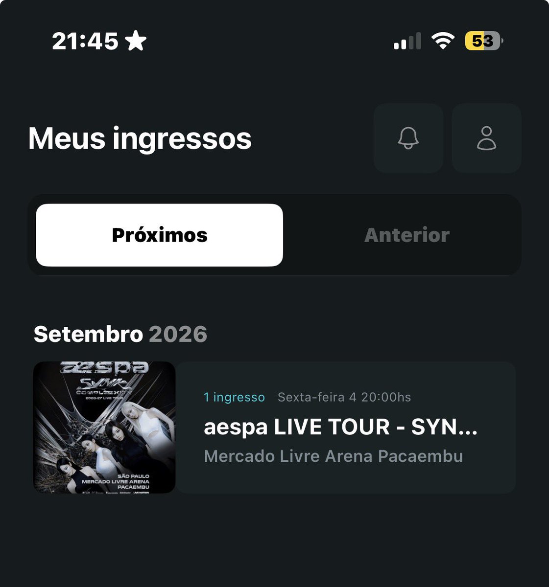 tsukierie's tweet photo. gente, vendo pista-meia estudante 
SHOW DO AESPA 

(Preciso inteirar pra pegar o pista premium) https://t.co/SoqLW2C745