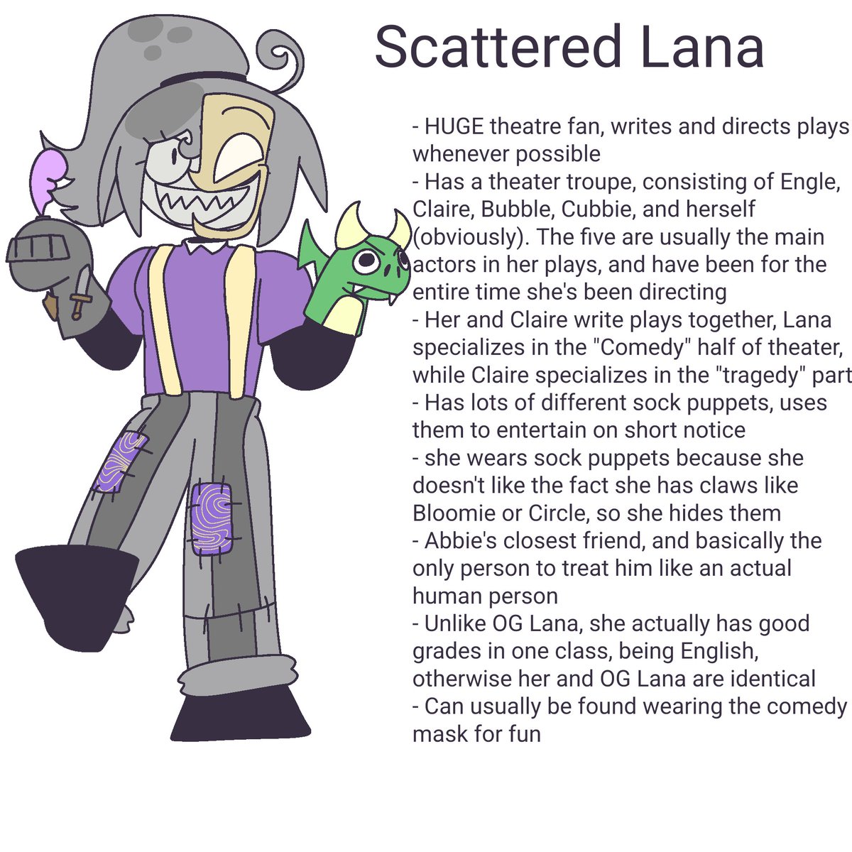 Someguy70000's tweet photo. New FPE Scattered design dropped, today we have the lovely Lana! (Masked and unmasked)
Honestly not too sure about the design for her, I might change the colors around but otherwise I like it!
As always, let me know what you think! https://t.co/9BhroLsTyE