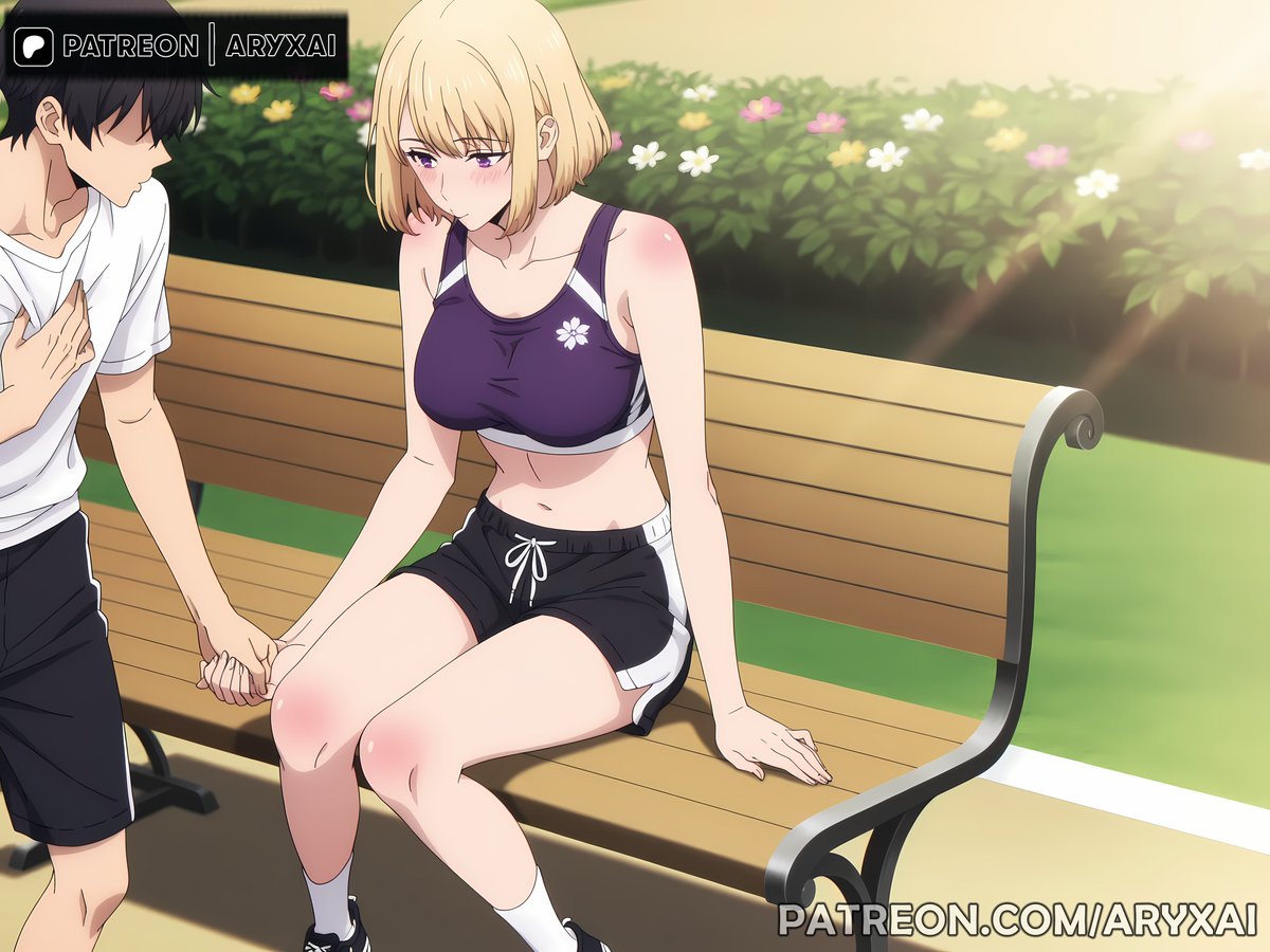 Aryx_ai's tweet photo. 向坂雫  | [俺レベ ]

#公園
#ベンチ
"Couples are jogging in the park; she is wearing shorts and his mind is blown"
SFW 😍 https://t.co/yOWOnQEvVX