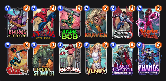 HxGx_'s tweet photo. These are the decks I plan to use this weekend to complete the Death Fractured Frontier and Thanos Fractured Frontier missions.

Credits to Husky Puppies, Coougarrr, Chamo and GreGor.

#MarvelSnap @SnapDecks https://t.co/TcJTo6ndBe
