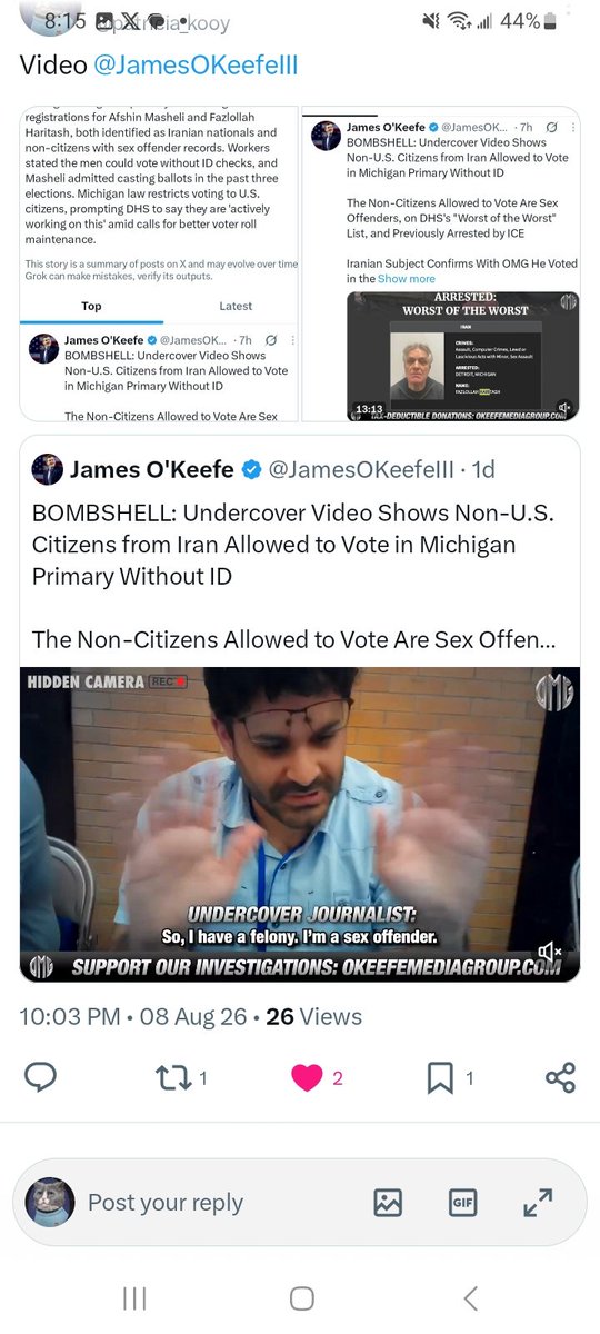 patricia_kooy's tweet photo. What are the consequences?  When will there be charges? 
MI SOS @JocelynBenson has been warned since February 2026. Benson has REFUSED to comply with a DOJ  audit, multiple times. 
Michigan, a Swing State, is a Major Hot Spot for Election Fraud/Voter Fraud, since 2020.
Anyone can sign a Waiver; 'No ID' and vote in Michigan..
Pres Trump won MI in 2020. 
@uscensusbureau @AGToddBlanche
