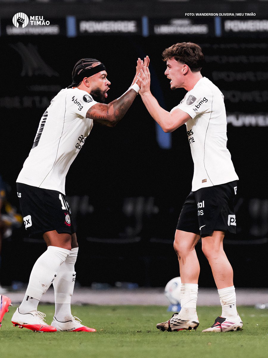 MeuTimao's tweet photo. A dupla que classificou o Corinthians na Libertadores 🖤

📸 Wanderson Oliveira / Meu Timão https://t.co/HpPX1DJDFw