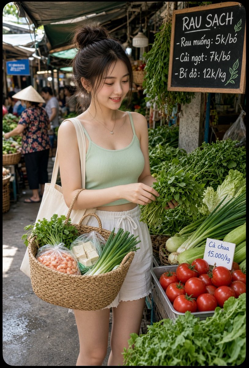 syhung909090's tweet photo. Chọn rau sạch cũng phải kỹ như chọn lệnh vậy đó 😄 Hôm nay rau xanh, BTC xanh, đi chợ thấy vui ghê. Chuẩn bị bữa trưa xong rồi tối tính tiếp. Màu xanh hôm nay đúng là cứu mood.
Hashtag gợi ý: #BTC #CryptoVN #DiCho #BuonMaThuot #TraderLife https://t.co/D5RJyOyCgw