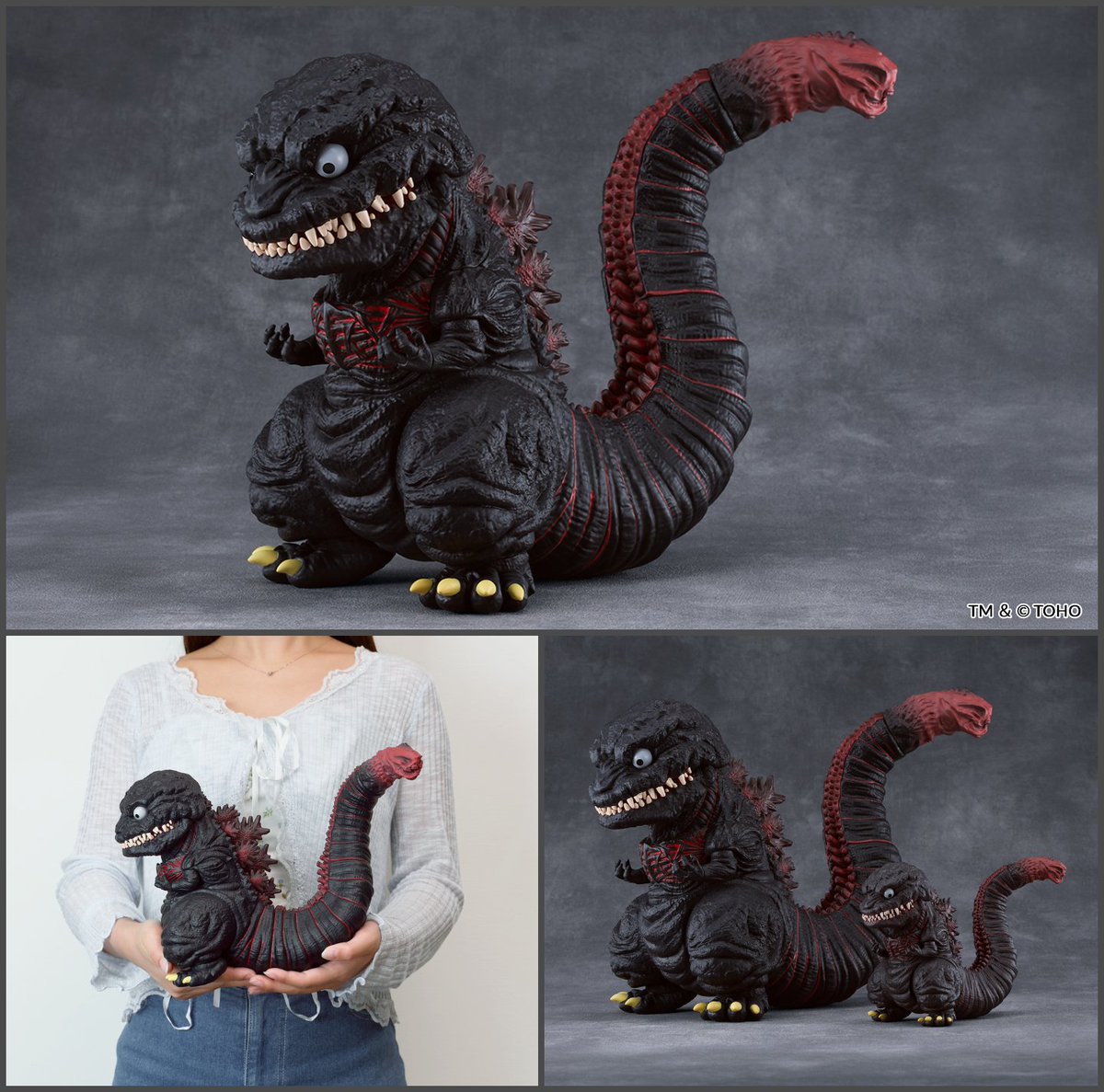 GoodSmile_US's tweet photo. Godzilla (2016) from “Shin Godzilla” stomps into the Nendoroid Large line! Towering at 20cm, this god incarnate is ready to dominate your display with like never before. Preorder now at GOODSMILE ONLINE SHOP US!

Shop: https://t.co/qRYMZAUwEH

#ShinGodzilla #Goodsmile https://t.co/3e9rJIkwkk