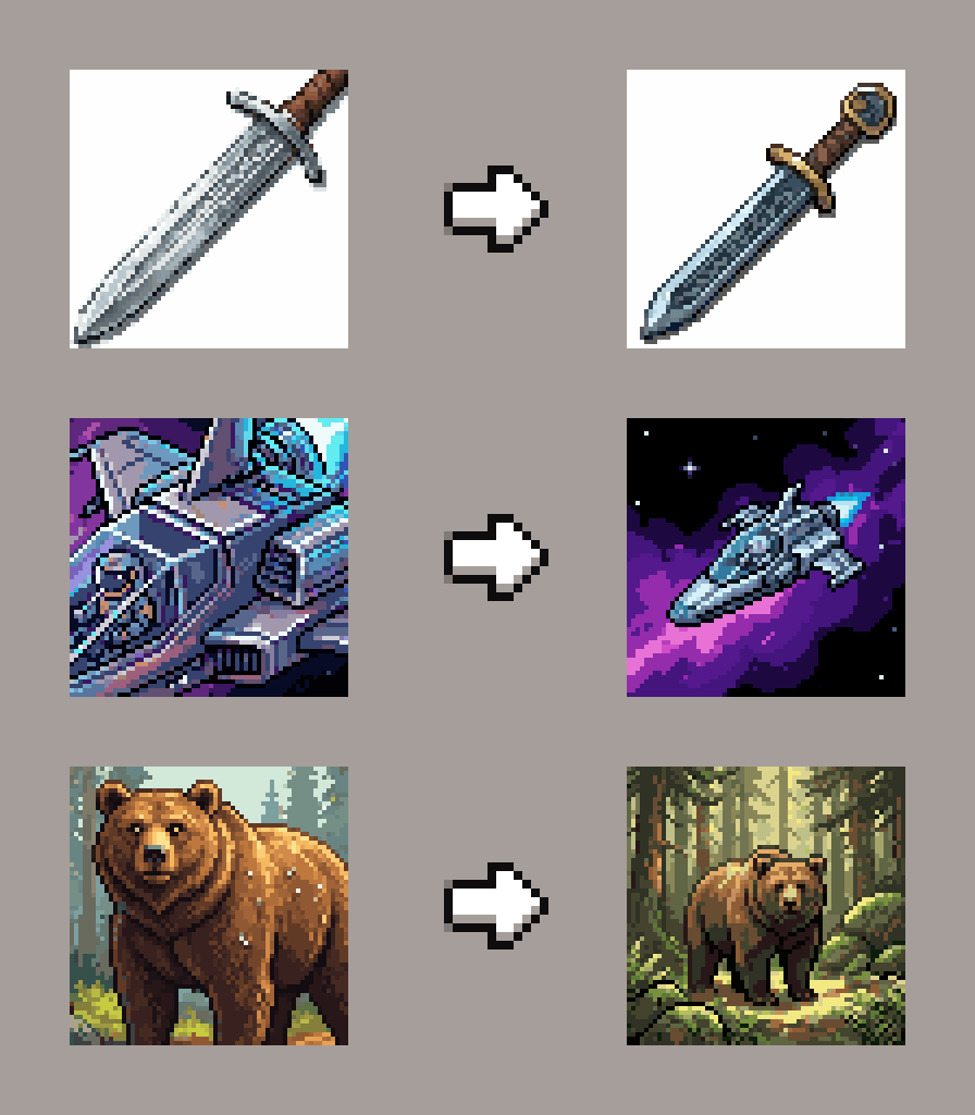 RealAstropulse's tweet photo. I've just fixed one of the biggest issues with the RD Pro models: They used to crop images at smaller sizes.

Now, low resolution is super easy. All the way down to 12x12 even!

Old behavior VS new! https://t.co/rz3SQozesg