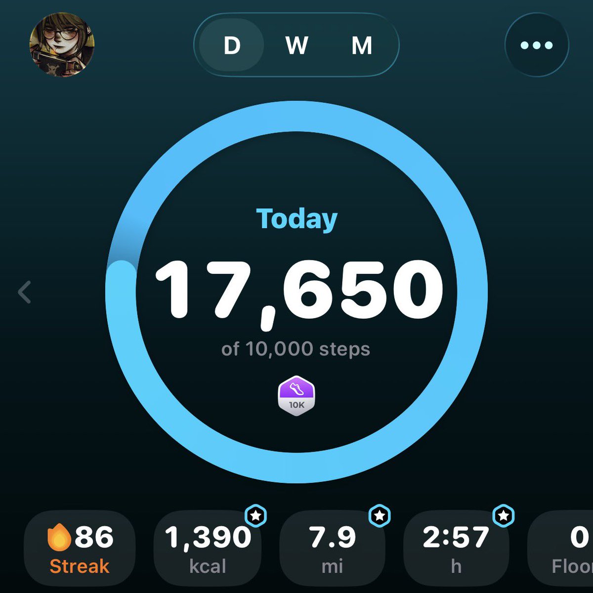 bandagedflower's tweet photo. Got my steps in for today ^_^ https://t.co/MxxyRfXCre