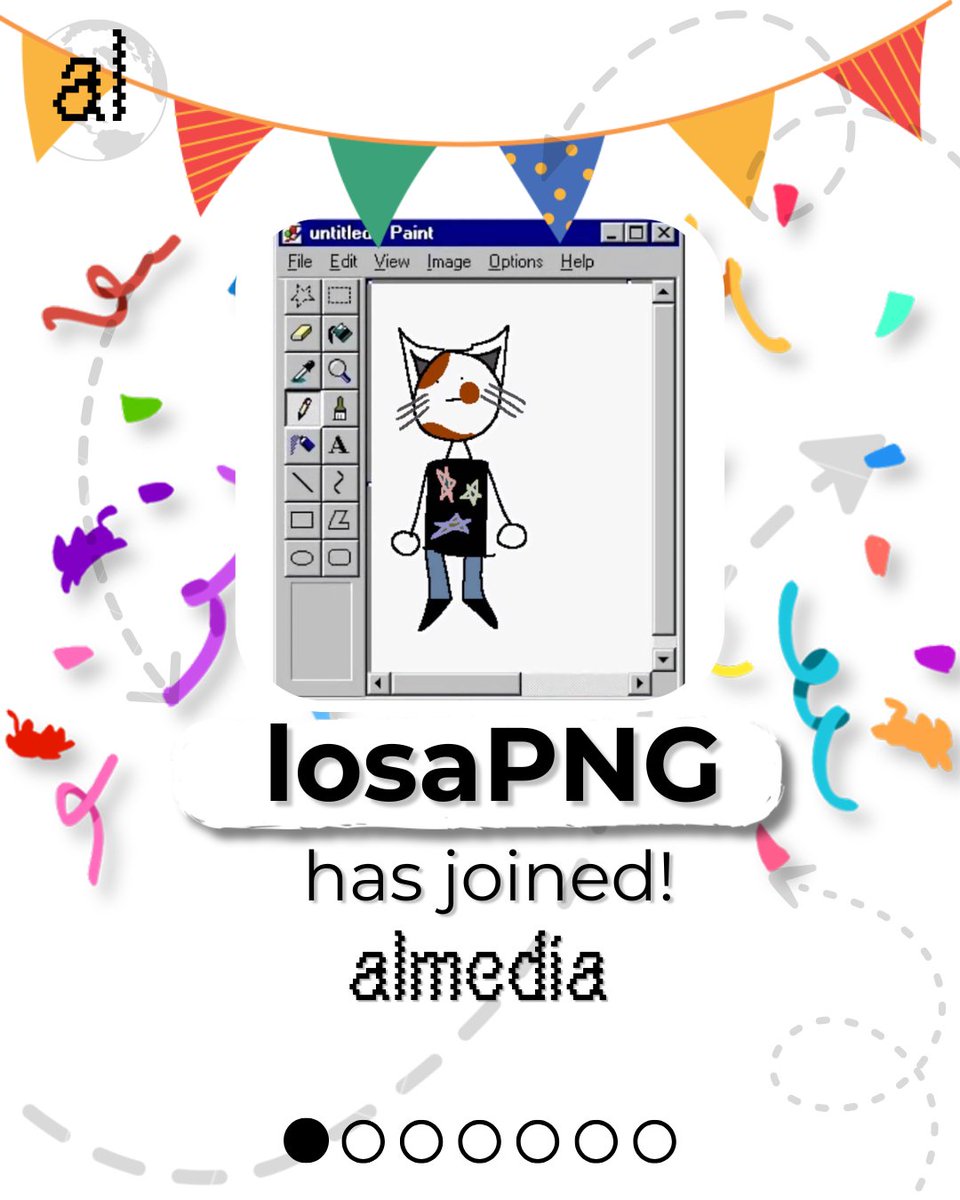 almedia_world's tweet photo. @LosaPNG HAS OFFICIALLY JOINED ALMEDIA!!!

special thanks to @qrunkTD for website and legal help, diangelq / yxdi for graphic design, @torch2424 for help with merch and mentoring me in running this, @LosaPNG for joining...

and you for reading :) https://t.co/HOaVhOqmI6