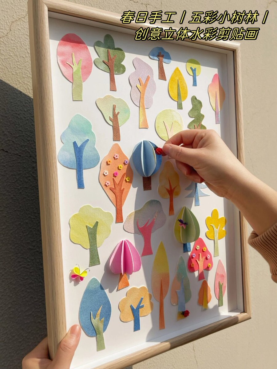 lominacC21's tweet photo. Let the little hands paint today! Mom u0026 me making handprint tree art—sticky fingers, big smiles, and tiny memories to keep forever! #ParentKidFun #DIYCrafts， https://t.co/rG29N8jEjr
