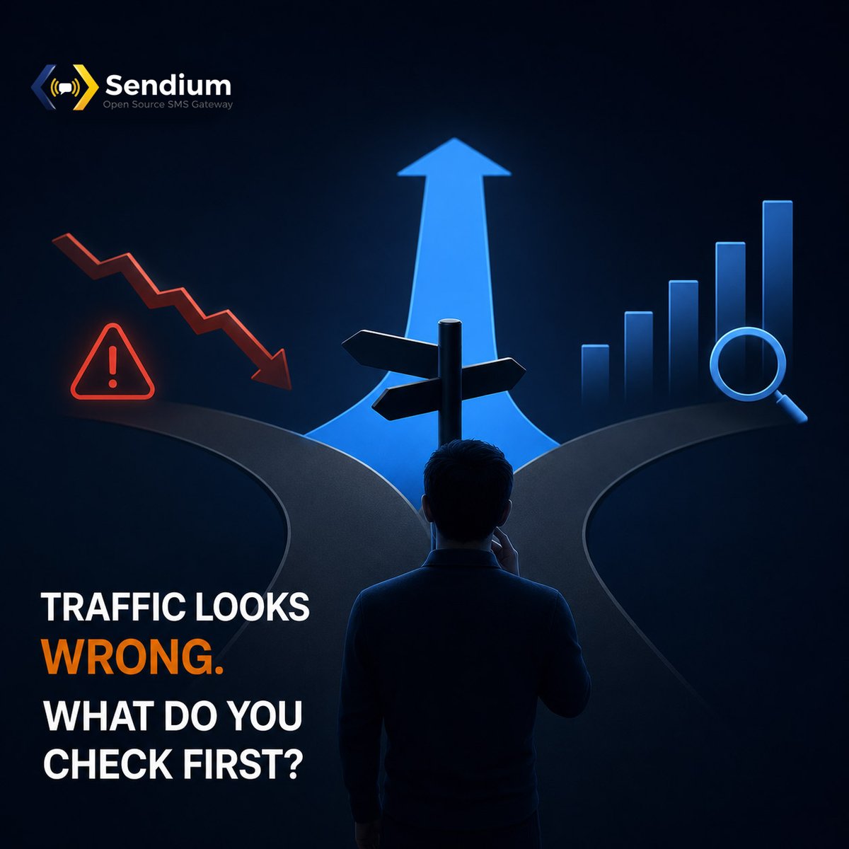 SendiumGateway's tweet photo. When SMS traffic looks wrong, what do you check first?
SMPP sessions? TPS limits? Routing? Provider errors? DLRs?
Good observability means less guessing and faster answers.
Share your approach with the Sendium community:
https://t.co/yjYJfCUfr3
#Sendium #SMPP https://t.co/xqkBPND95H