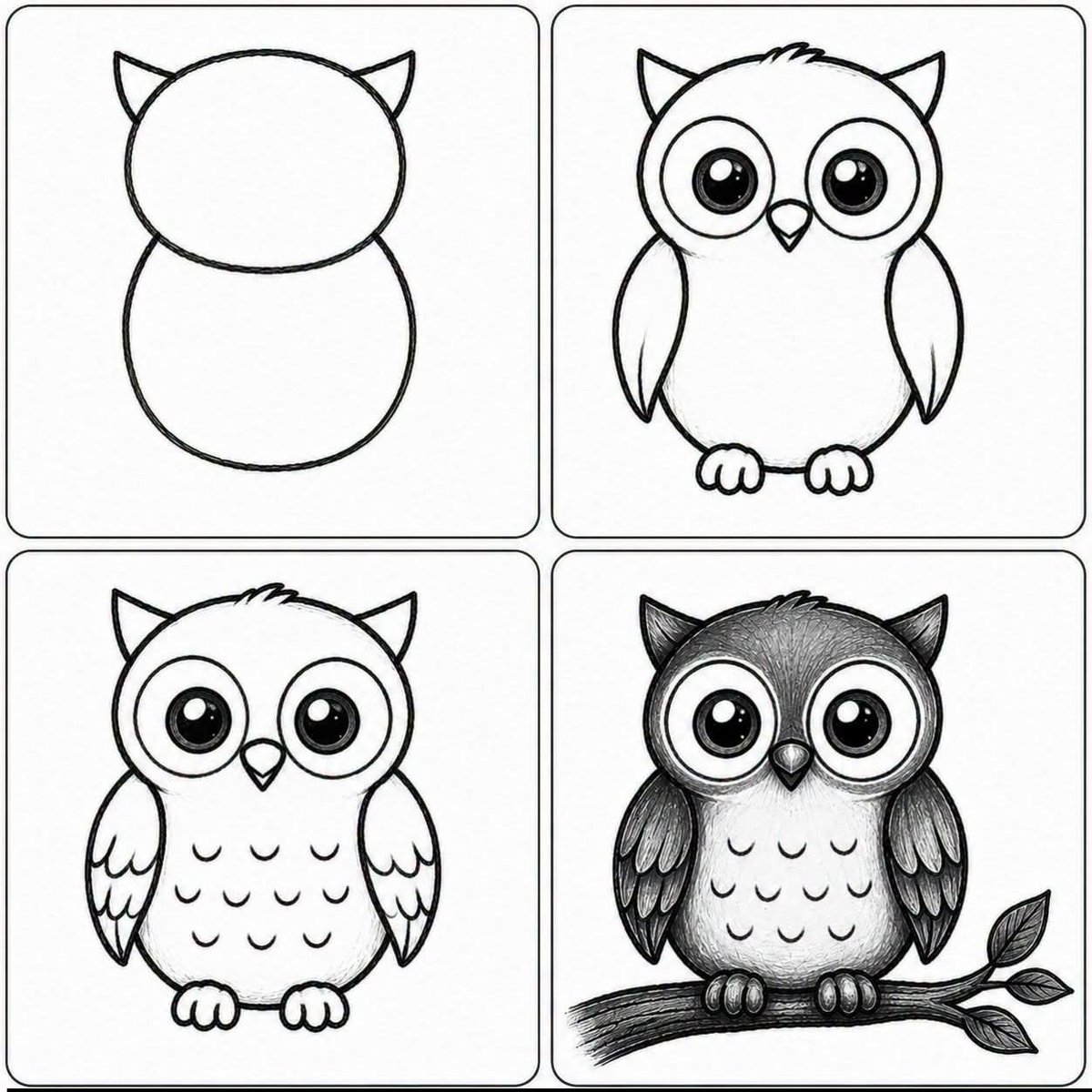 DipendraDrawing's tweet photo. Owl drawing step by step 
#drawing #easy #art #dipendradrawing https://t.co/6gTkSC93CI