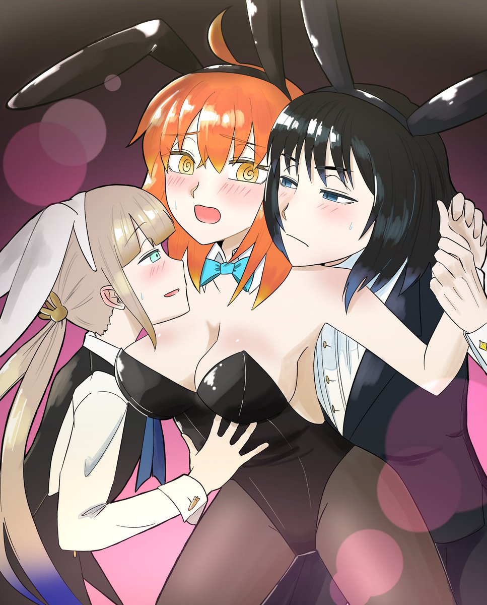 nesstukai_2943's tweet photo. 去年描いたネモぐだ子オベヴォ再掲
#バニーの日 https://t.co/DMfqObDu37