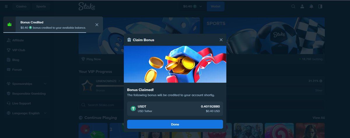 UnknownZen71559's tweet photo. Dude Everytime stake bonuses gets bad &amp; bad
Like what the hell is this @Stake 
Give some good monthly at least Sir @StakeEddie Please

Its been nearly 3 years loyal to stake and this is what you gets https://t.co/qg4iTFJJNZ
