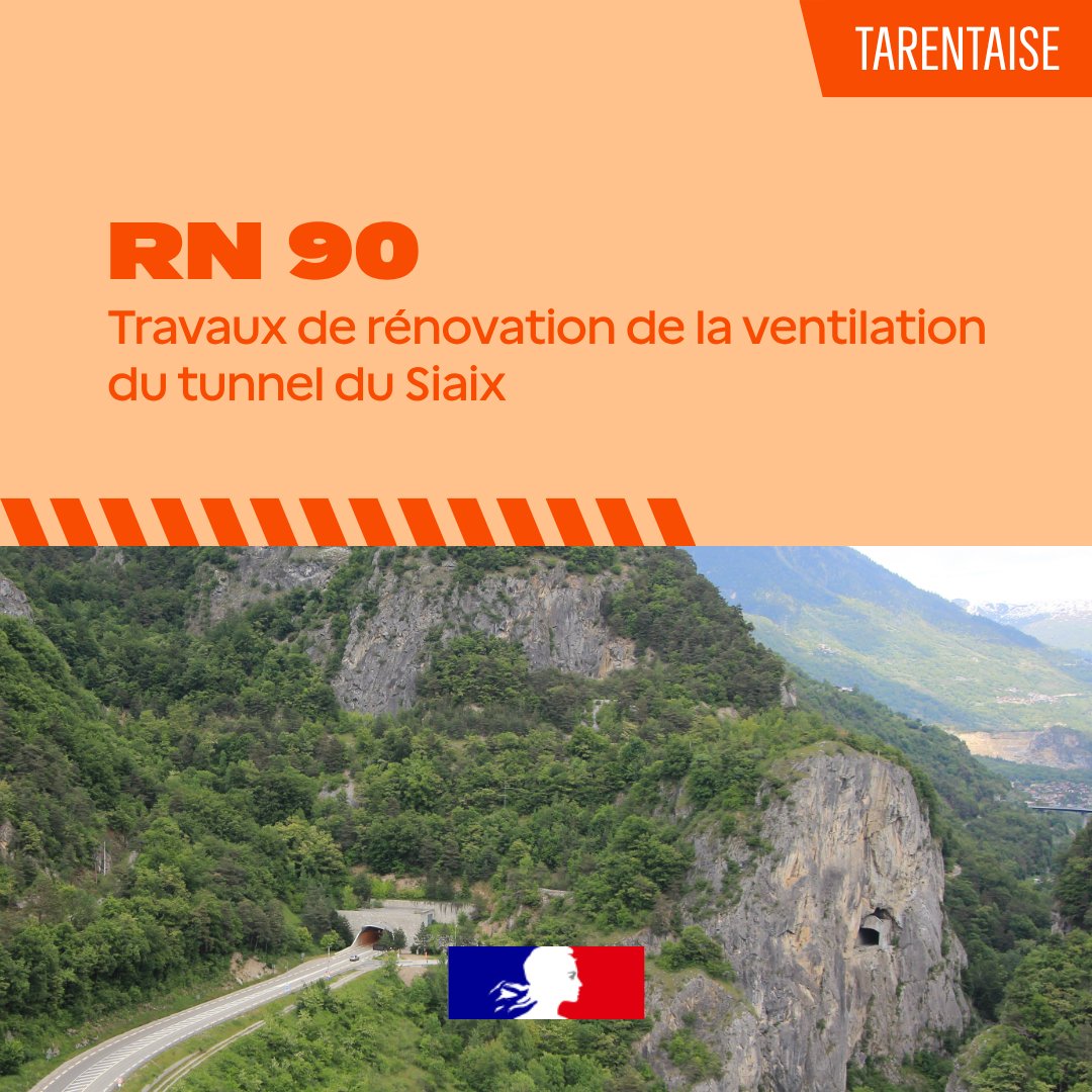 Image de Préfète de la Savoie : 🚧 #Travaux | La DIR Centre-Est réalisera des travaux de rénovation et d’amélioration du système de