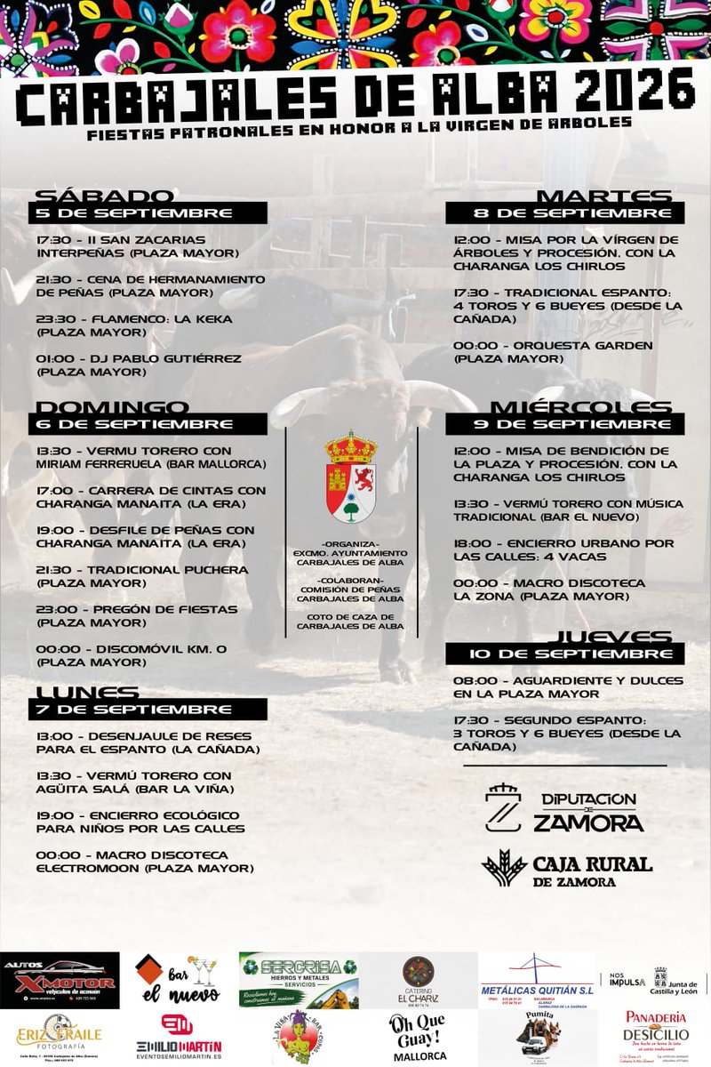 CarbajalesDeAlb's tweet photo. #CarbajalesFiestas2026 #Carbajales de Alba (Zamora)
https://t.co/byuU8zrloL https://t.co/3xZ6D50AcV