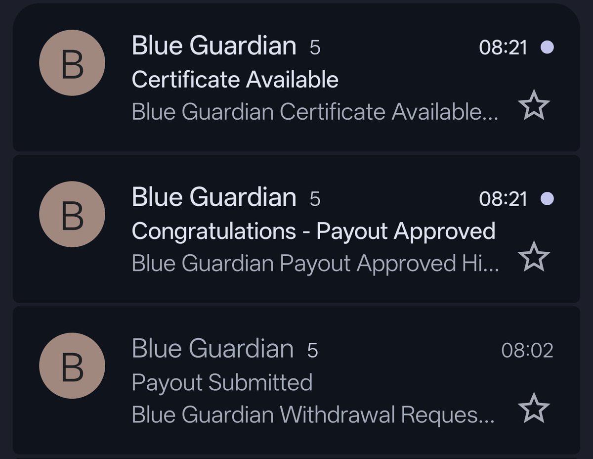 _Peace_Fx's tweet photo. One of my friend just received his 2nd payout from @BlueGuardiancom in 20 minutes.

Submitted → Approved. Just like that.

Good work by the BG team. Keep it up.

As I always say, use code PEACE for maximum discount &amp; maximum payout 

Checkout now 
https://t.co/oixNkMn70L https://t.co/6D9wSzqVcI