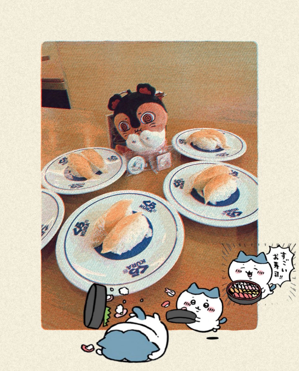 subcl7's tweet photo. #ちいかわ 
#くら寿司
#セイレーン
🧜🍣 https://t.co/sUnwmeozCQ