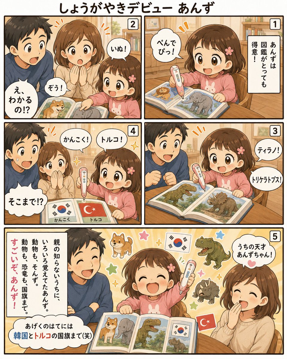 yasu4372's tweet photo. 我が家の幸せひとコマ
#2歳　#幼児　#図鑑 https://t.co/UcJOdsMNT0