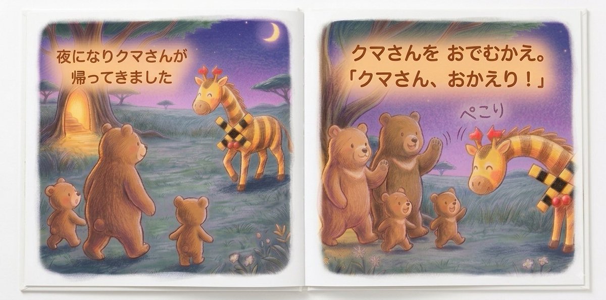 resshapanda's tweet photo. 絵本「ふみきんんのペこりありさつ」
全部で6ページあります😄

#オリジナルキャラクター
#絵本
#きりん
#かわいい
#キャラクター https://t.co/SdUmSW08hN