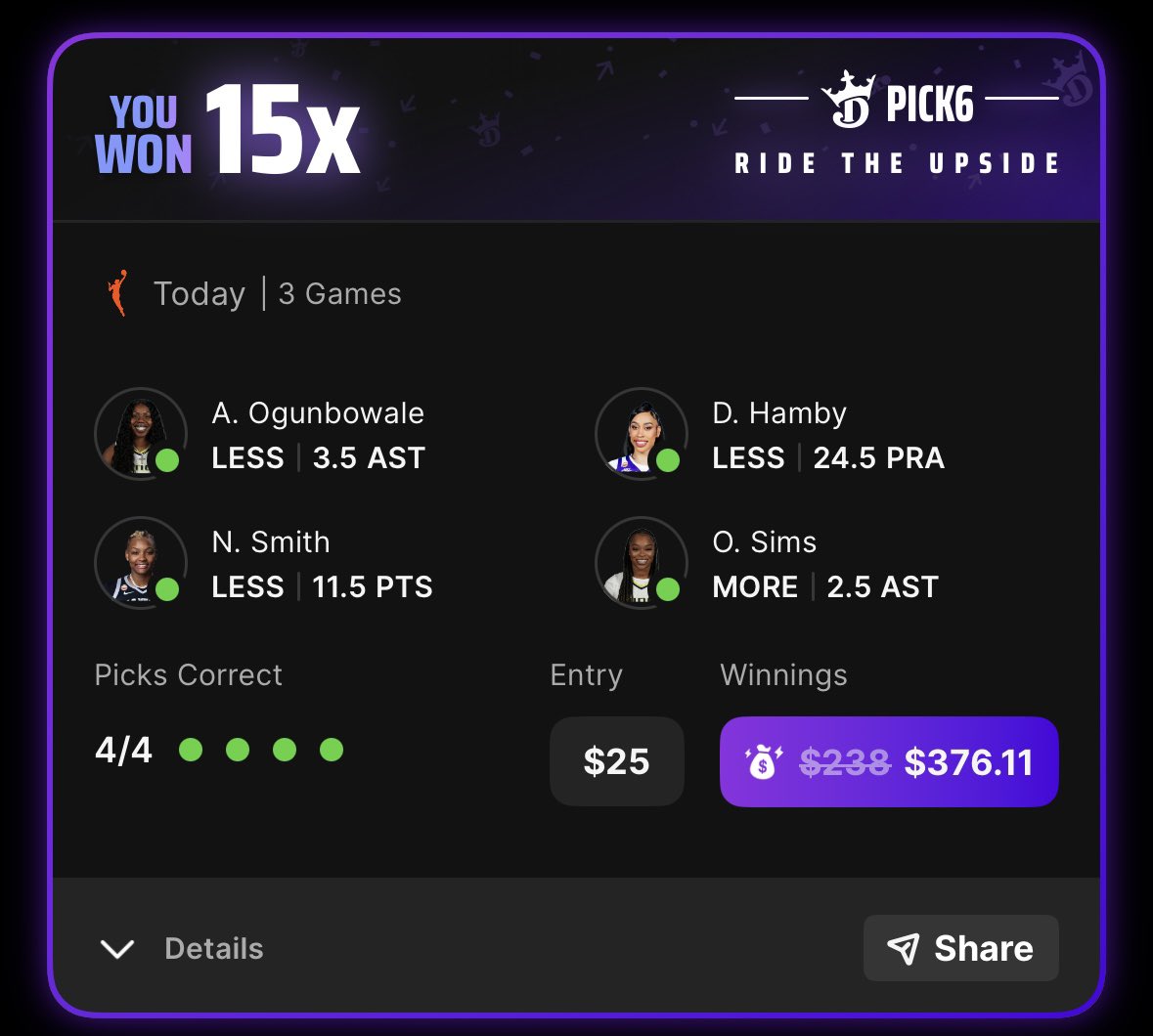 RyanCarpenterr2's tweet photo. A beautiful sight to see @OddsJam https://t.co/qkln1CmnrX