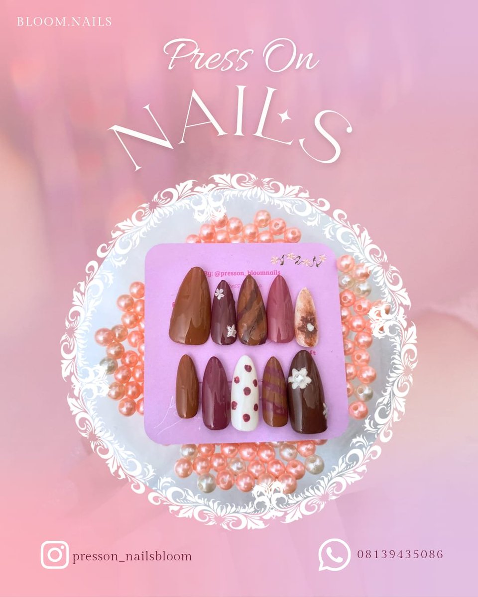 bloom_urnails's tweet photo. ౨ৎ A little bloom for your fingertips 🌷💅🏻

Press-on nails untuk kamu yang mau tampil cantik tanpa ribet✨

Because pretty nails don’t always have to take hours ♡

💌 Interested in your own set?
DM us to order &amp; let’s find your perfect Bloom. ✨

#BloomNails #PressOnNails https://t.co/dvZE2FHdSP