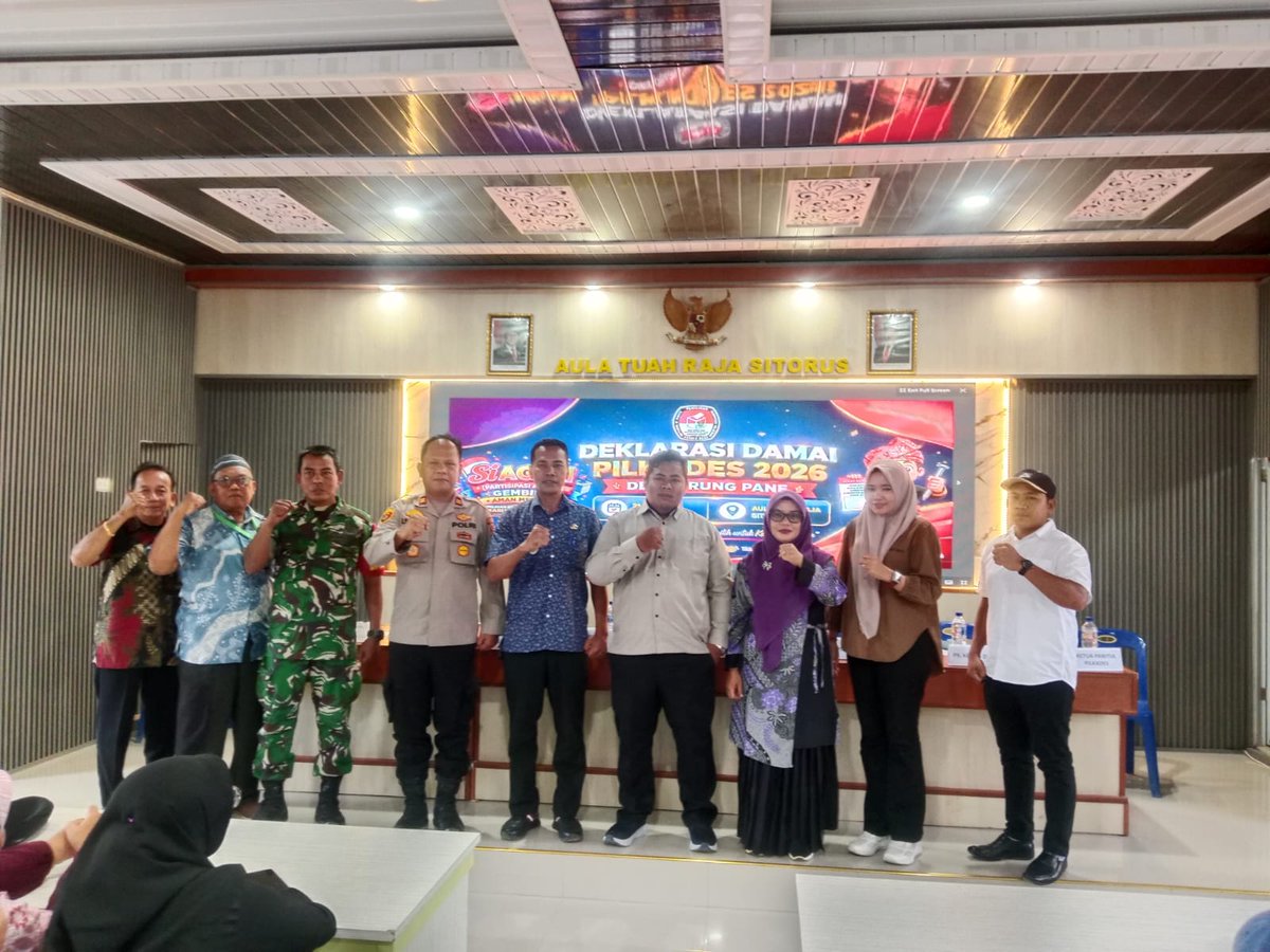 KecSetiaJanji's tweet photo. **🤝 PILKADES DAMAI, DESA TETAP BERSATU!**

🔥 *Beda pilihan bukan alasan untuk bermusuhan!* Desa Urung Pane siap menyambut Pilkades 2026 dengan semangat persatuan dan kedamaian. https://t.co/pk5dDI3u0n