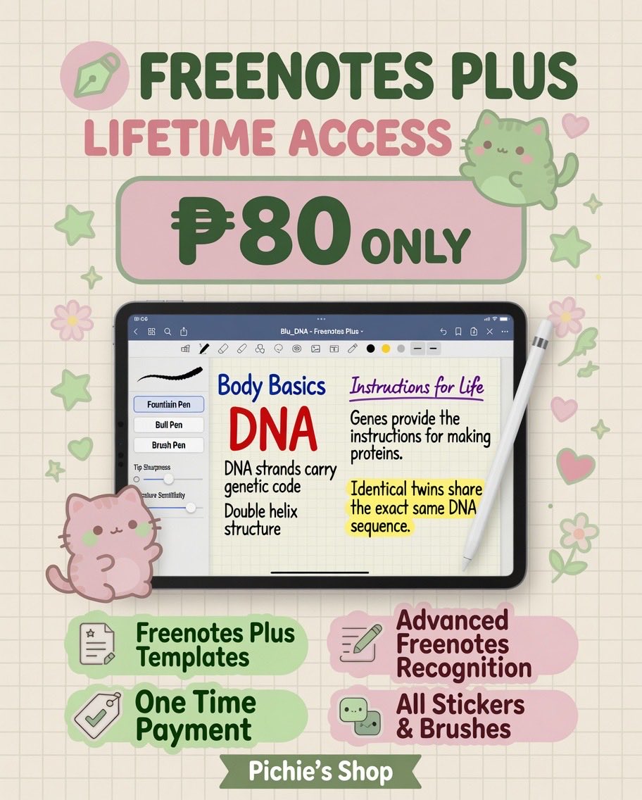 pichieverse's tweet photo. freenotes for sale ~ ₱80 ❤️‍🔥

• lifetime &amp; one time payment 

wts wtb lf lfb lfs ios paid apps goodnotes dazzcam available onhand ph studytwt comms medical reviewee productivity ipad tablet iphone dazz cam pro https://t.co/OILdk2dVFF
