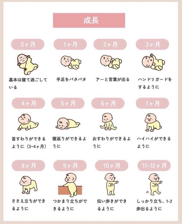 harumama_select's tweet photo. 妊婦さんへ
新生児〜1歳までの1年間の成長、こんな感じだよ。参考にしてね！
・身体の発達
・服のサイズ
・尿や便の回数

特に服は、最初サイズアップのスピードがエグいけど、70サイズ辺りからゆっくりになってくよ！ https://t.co/nLqBC9ze1X