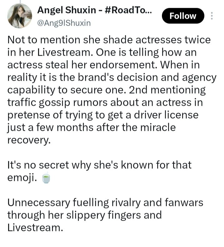 cdramastatioon's tweet photo. It is also worth considering #ZhaoLusi previous livestream comments. If she publicly made accusations or negative claims about someone without providing clear, verifiable evidence, how is that fundamentally different from the behavior of gossip bloggers https://t.co/tqYTigp6WA